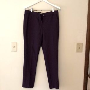 Women’s purple J. Crew work pants